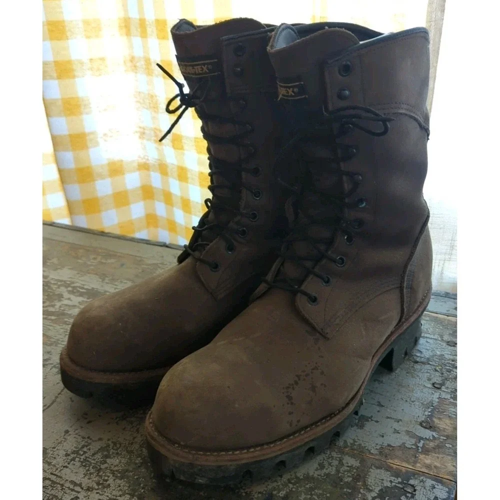 Red Wing Loggermax 2292 Steel Toe Size 10 Boots Mens  Leather Gore-Tex‎ Work